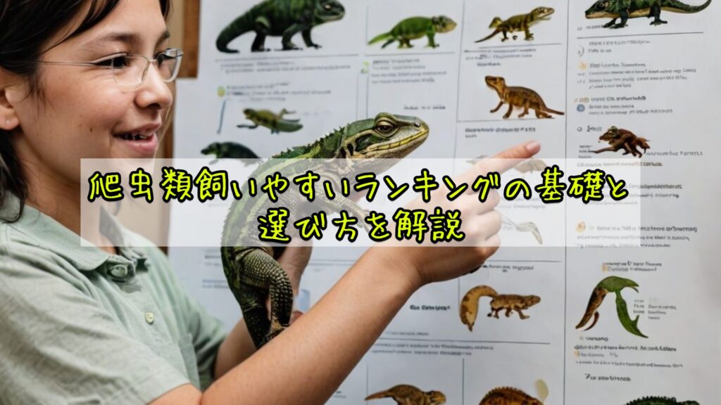 爬虫類飼いやすいランキングの基礎と選び方を解説