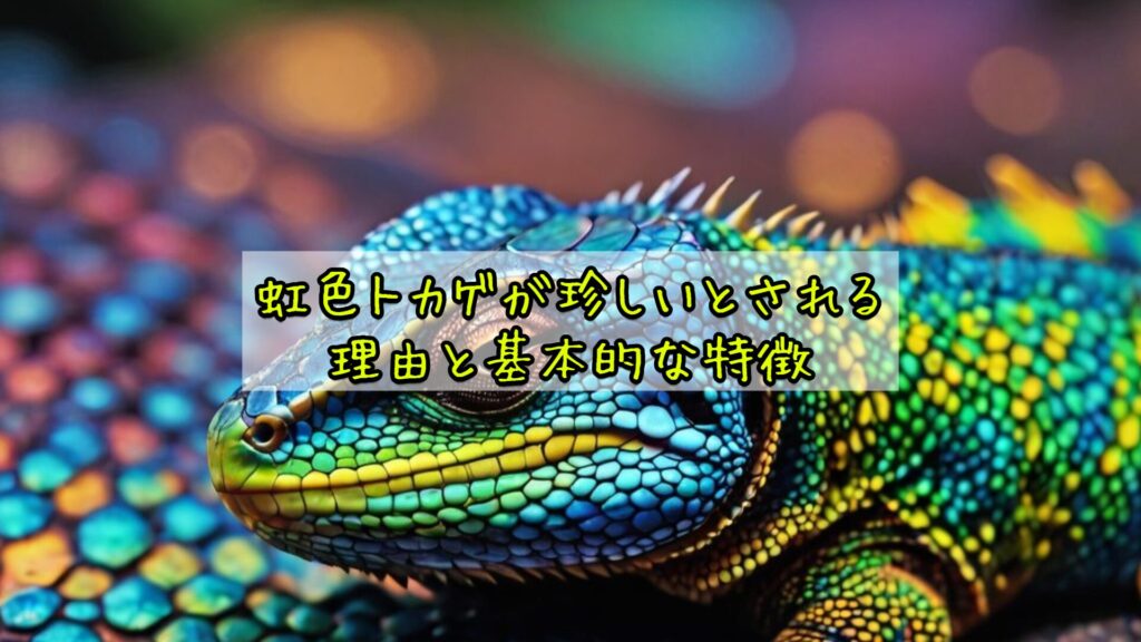 虹色トカゲが珍しいとされる理由と基本的な特徴