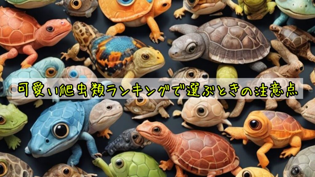 可愛い爬虫類ランキングで選ぶときの注意点