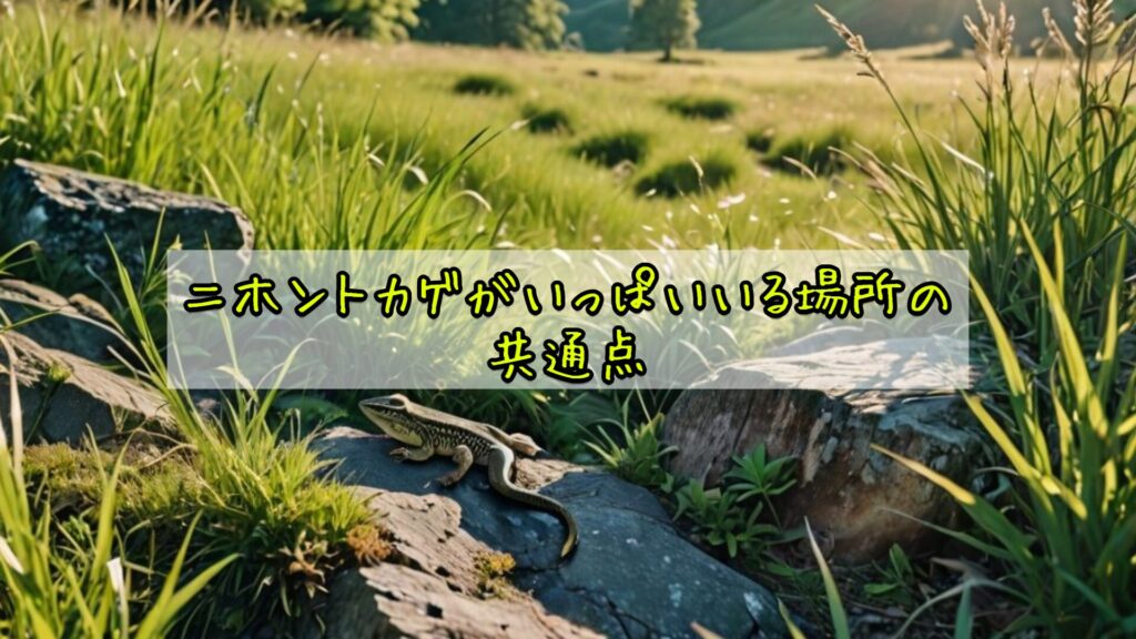 ニホントカゲがいっぱいいる場所の共通点