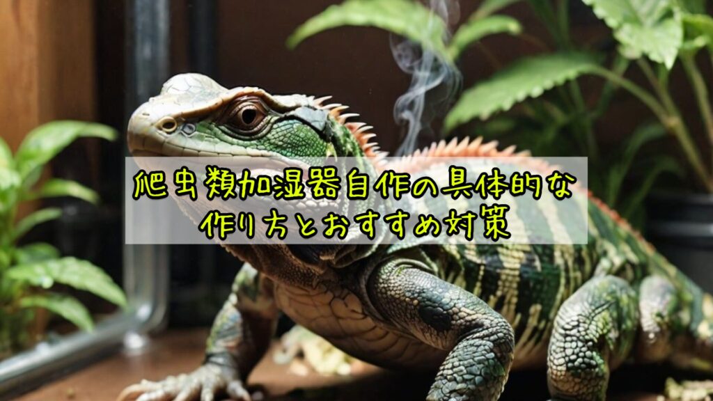 爬虫類加湿器自作の具体的な作り方とおすすめ対策