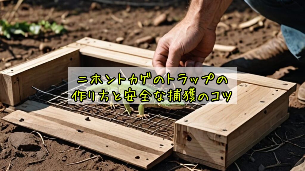 ニホントカゲのトラップの作り方と安全な捕獲のコツ
