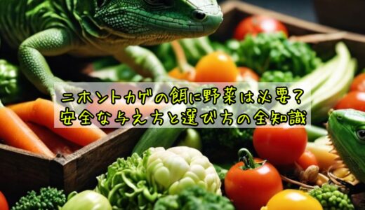 ニホントカゲの餌に野菜は必要？安全な与え方と選び方の全知識