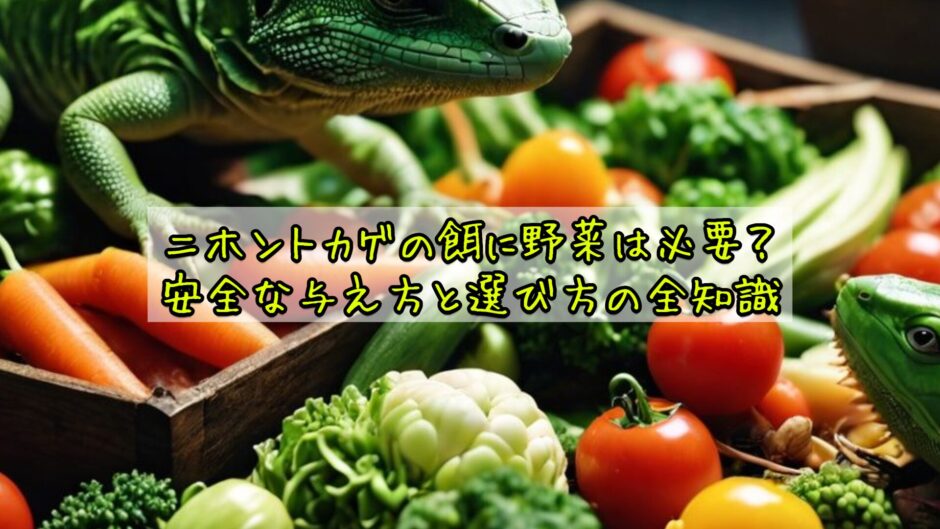 ニホントカゲの餌に野菜は必要？安全な与え方と選び方の全知識