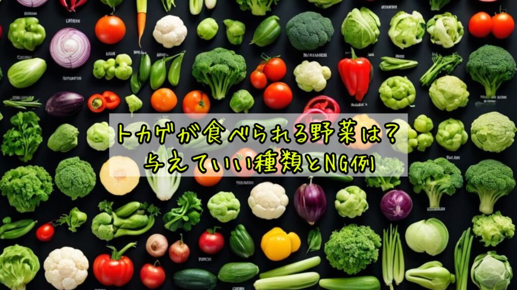 トカゲが食べられる野菜は？与えていい種類とNG例
