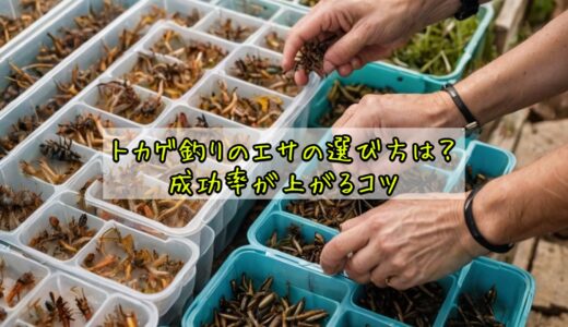 トカゲ釣りのエサの選び方は？成功率が上がるコツ