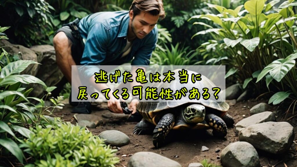 逃げた亀は本当に戻ってくる可能性がある？