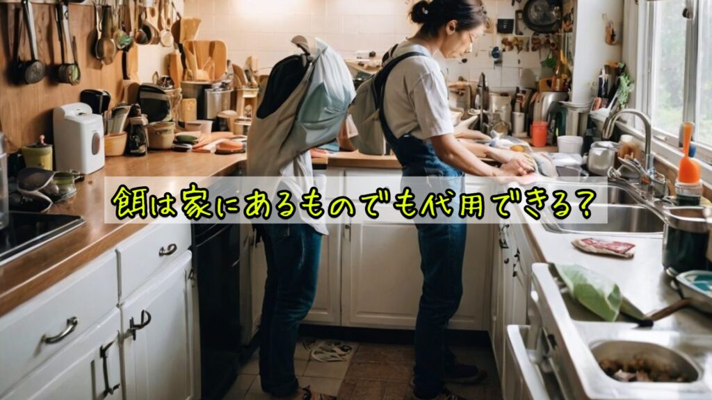 餌は家にあるものでも代用できる？