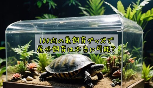 100均で揃える亀飼育の屋外環境は本当に可能？