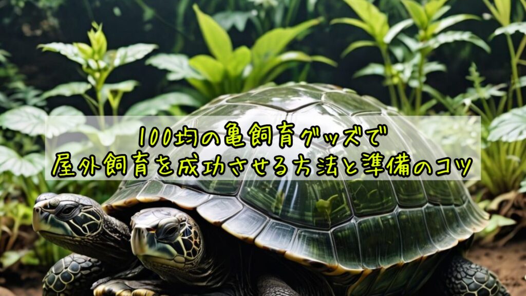 100均の亀飼育グッズで屋外飼育を成功させる方法と準備のコツ