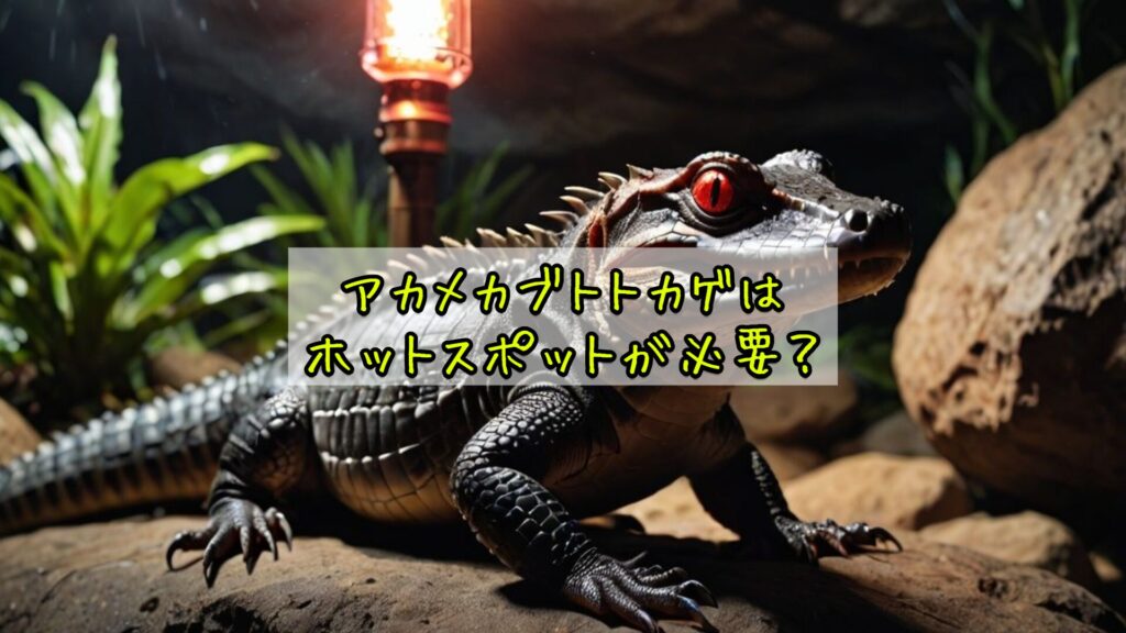 アカメカブトトカゲはホットスポットが必要?