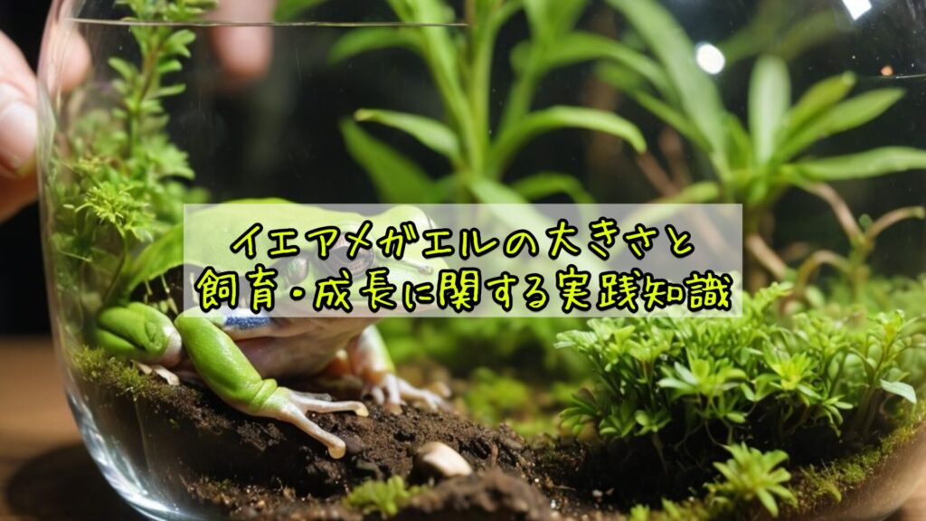 イエアメガエルの大きさと飼育・成長に関する実践知識