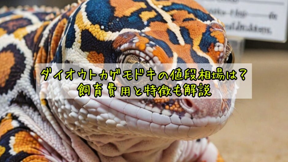 ダイオウトカゲモドキの値段相場は？飼育費用と特徴も解説