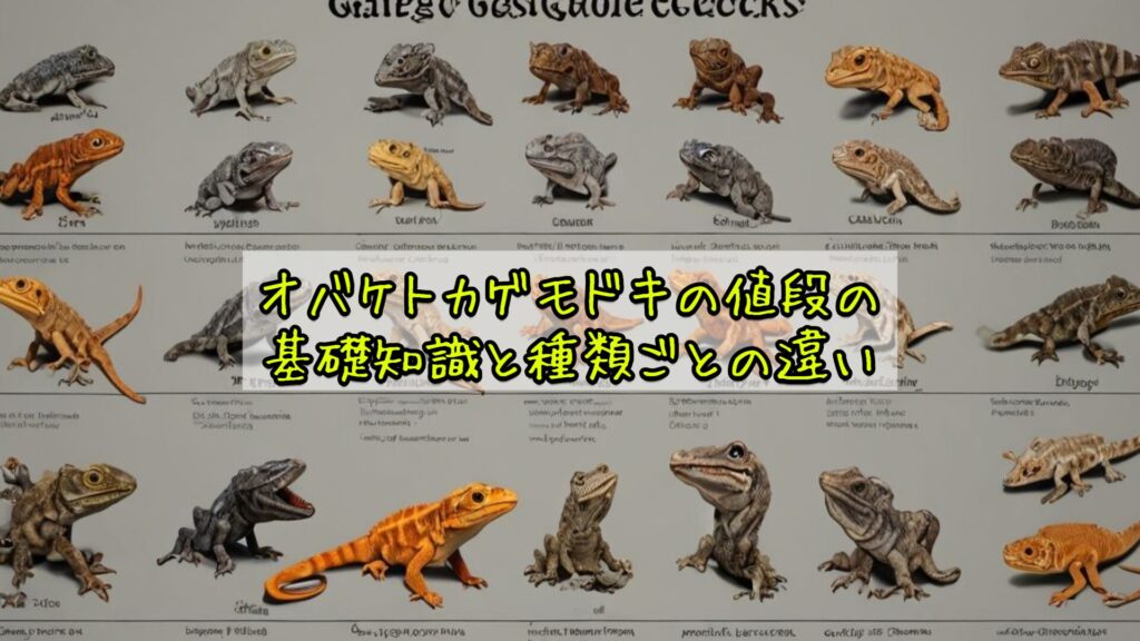 オバケトカゲモドキの値段の基礎知識と種類ごとの違い