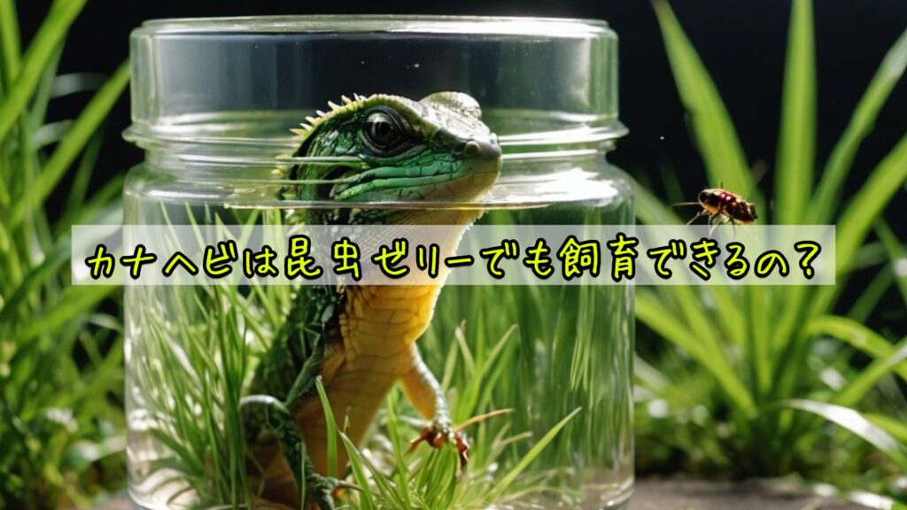 カナヘビは昆虫ゼリーでも飼育できるの？