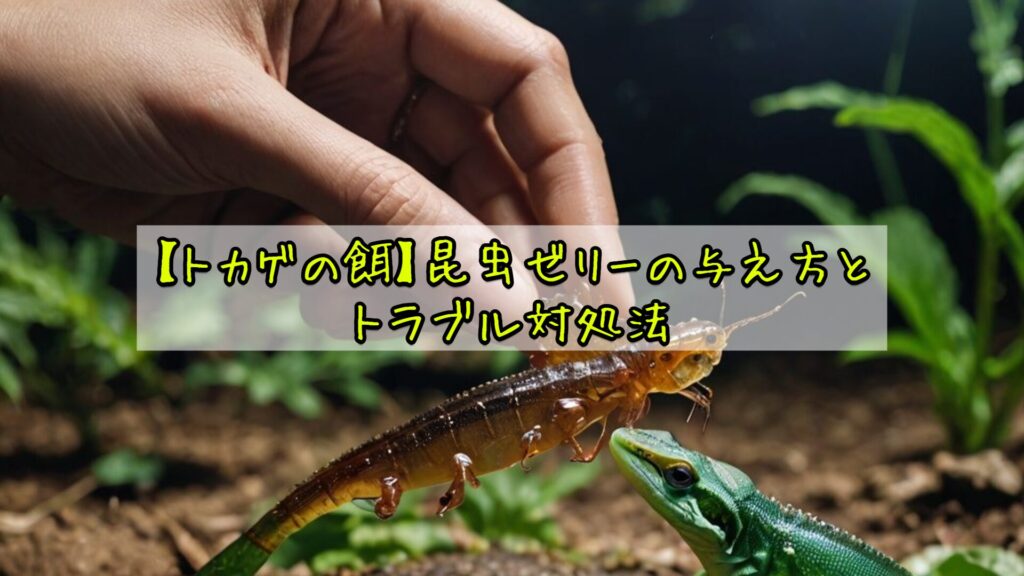 【トカゲの餌】昆虫ゼリーの与え方とトラブル対処法