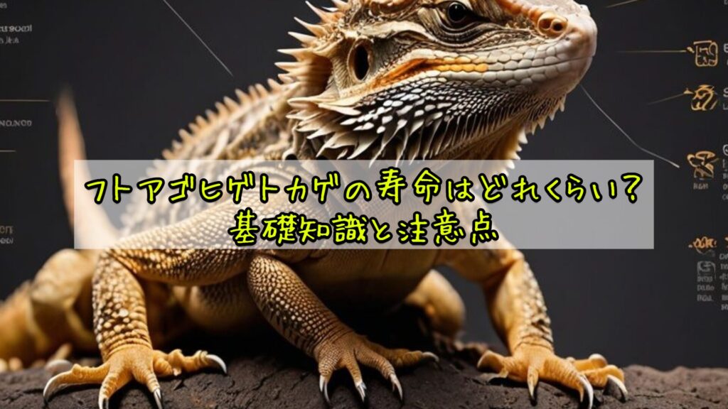 フトアゴヒゲトカゲの寿命はどれくらい？基礎知識と注意点