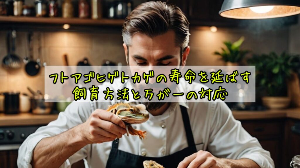 フトアゴヒゲトカゲの寿命を延ばす飼育方法と万が一の対応