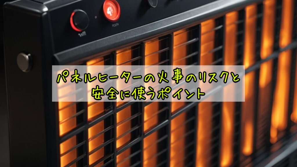 パネルヒーターの火事のリスクと安全に使うポイント