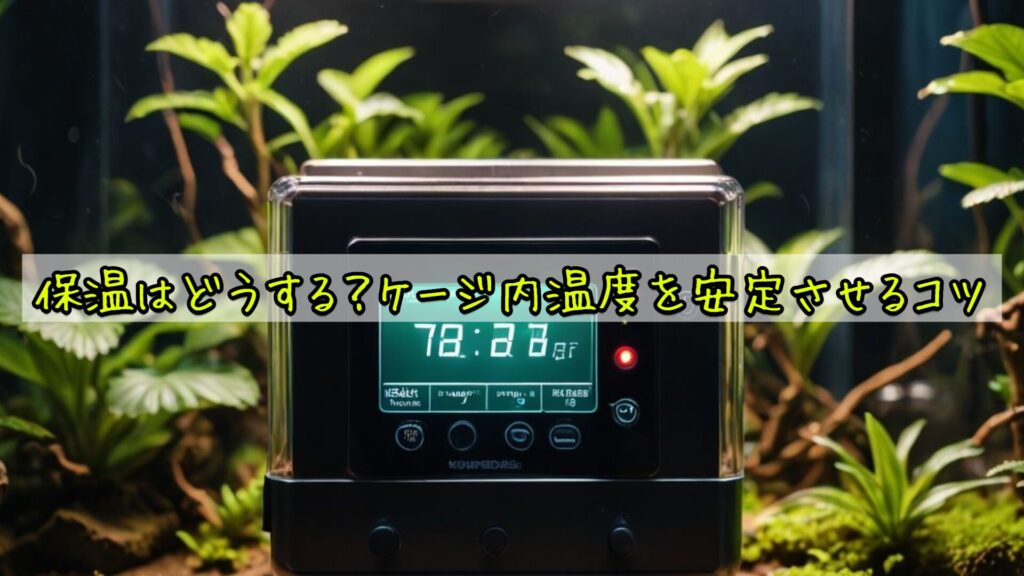 保温はどうする？ケージ内温度を安定させるコツ