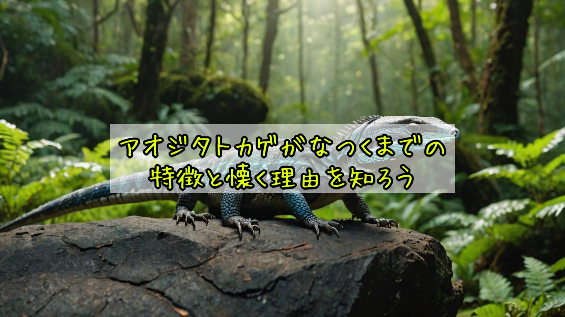 アオジタトカゲがなつくまでの特徴と懐く理由を知ろう