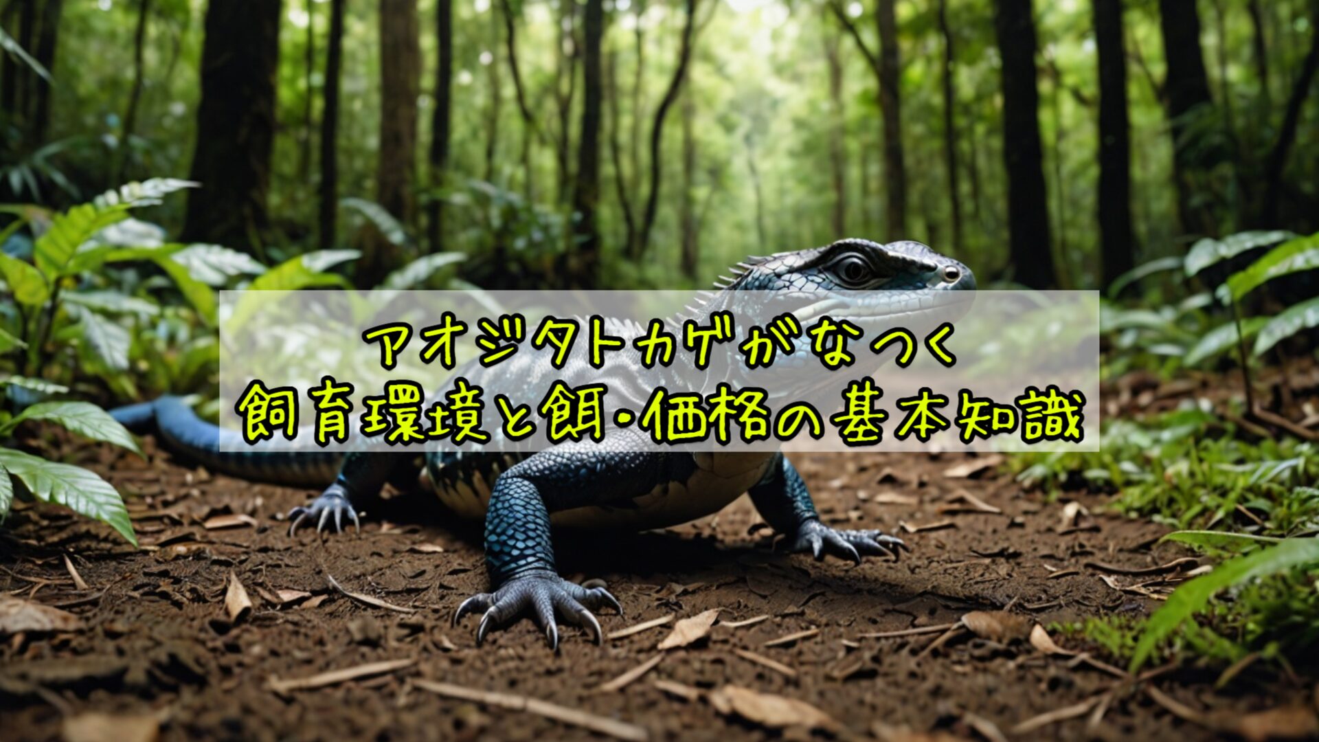 アオジタトカゲがなつく飼育環境と餌・価格の基本知識
