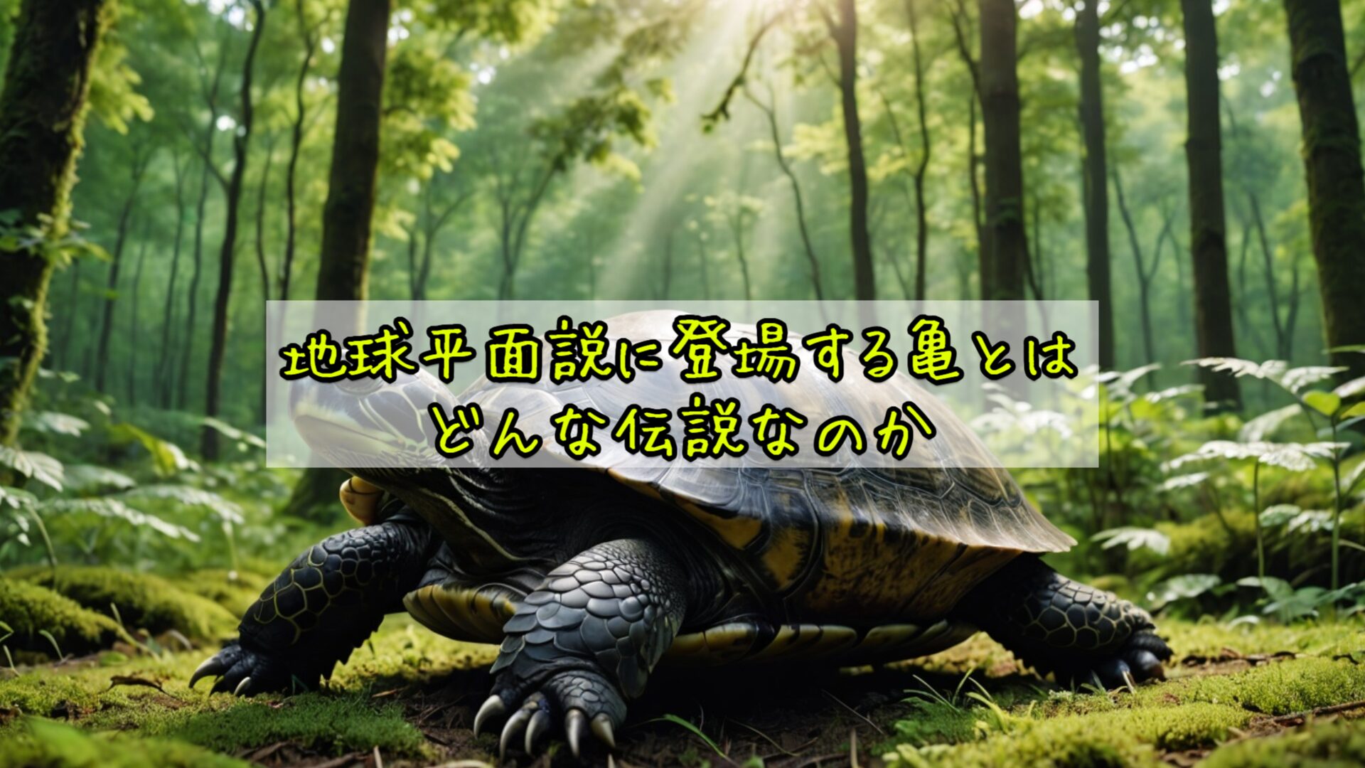 地球平面説に登場する亀とはどんな伝説なのか