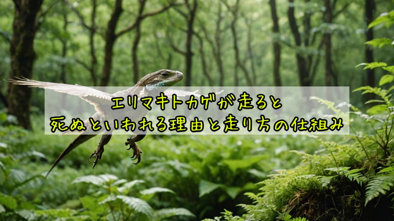 エリマキトカゲが走ると死ぬといわれる理由と走り方の仕組み