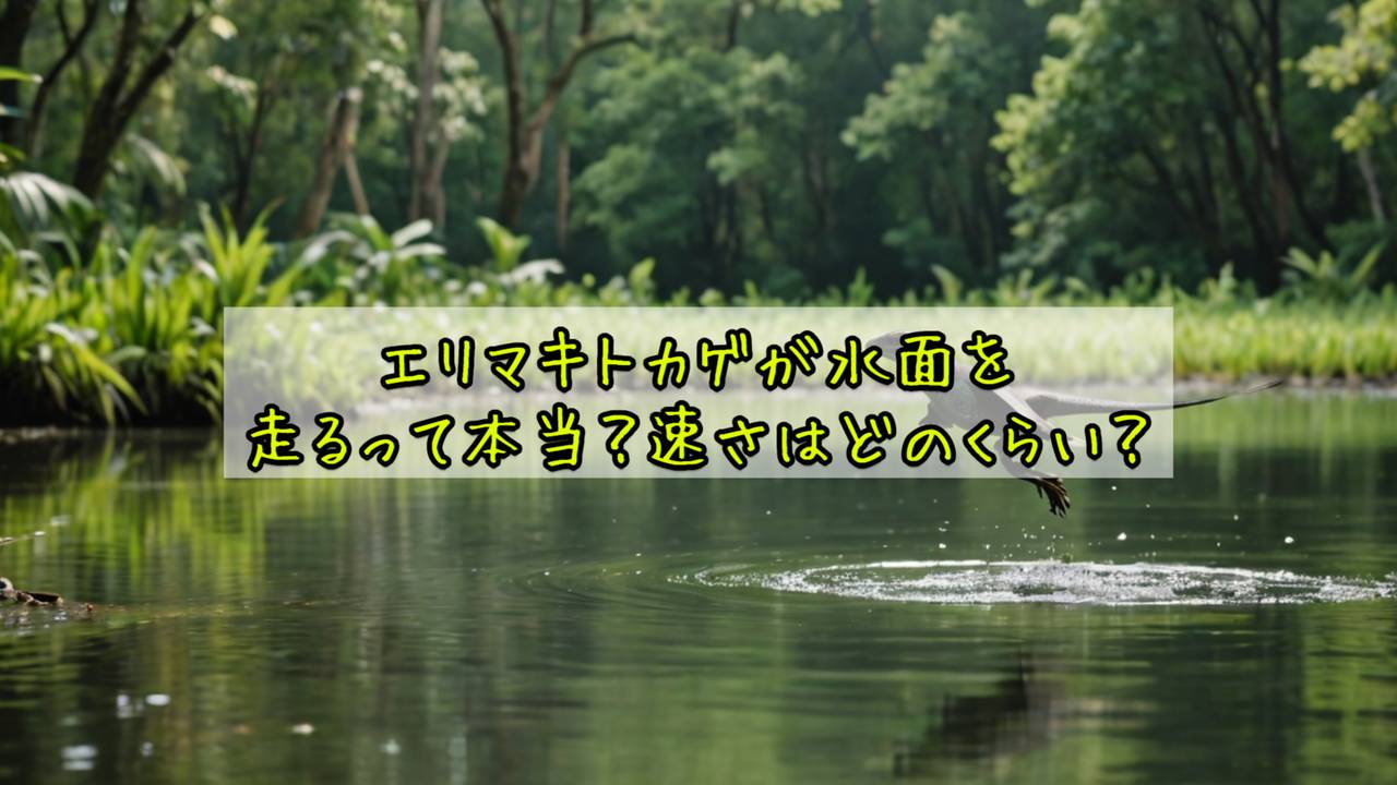 エリマキトカゲが水面を走るって本当？速さはどのくらい？