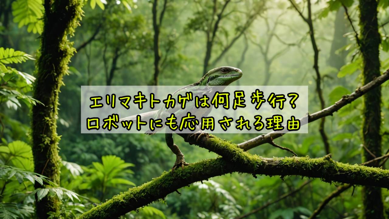 エリマキトカゲは何足歩行？ロボットにも応用される理由