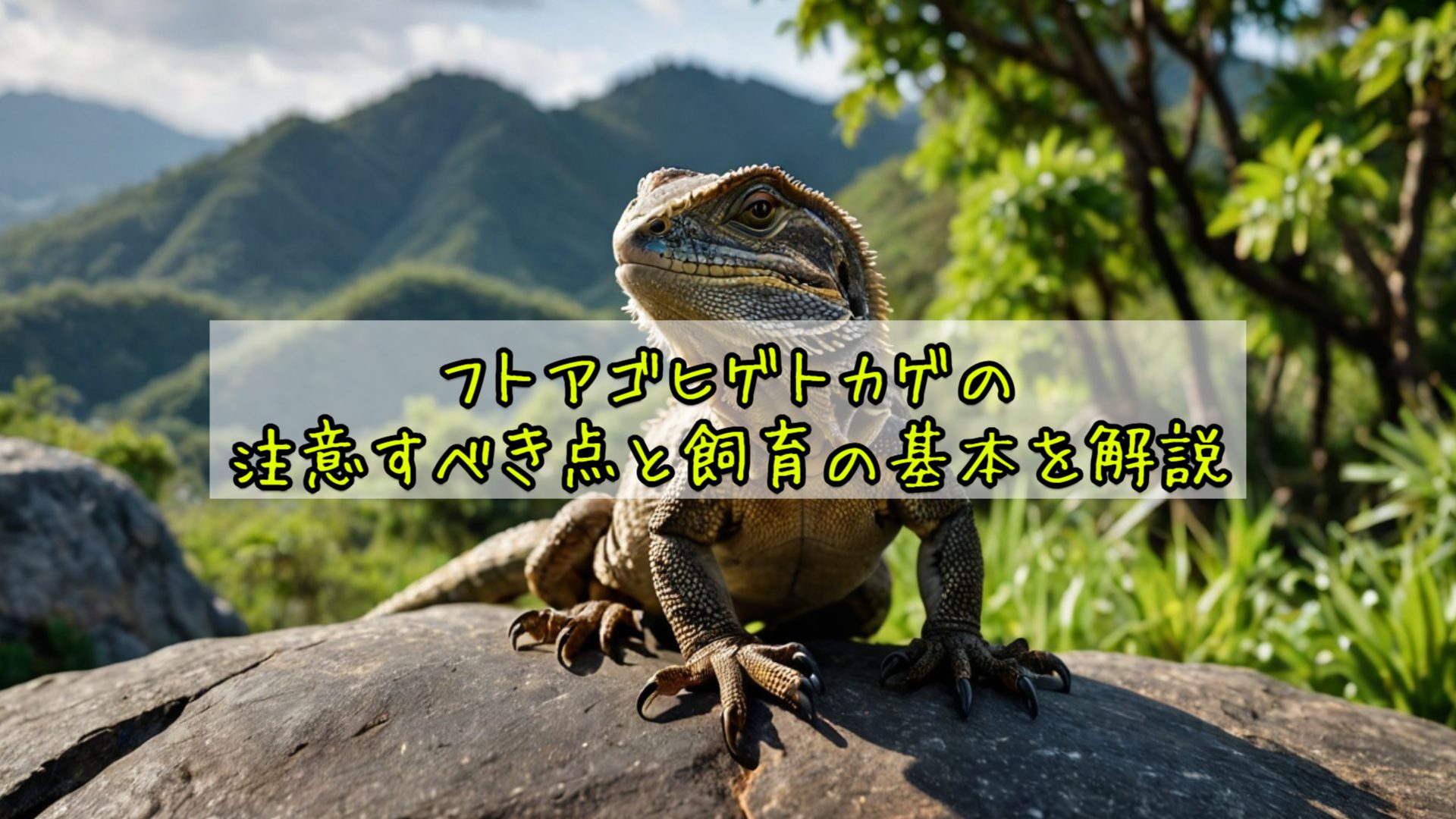 フトアゴヒゲトカゲの注意すべき点と飼育の基本を解説