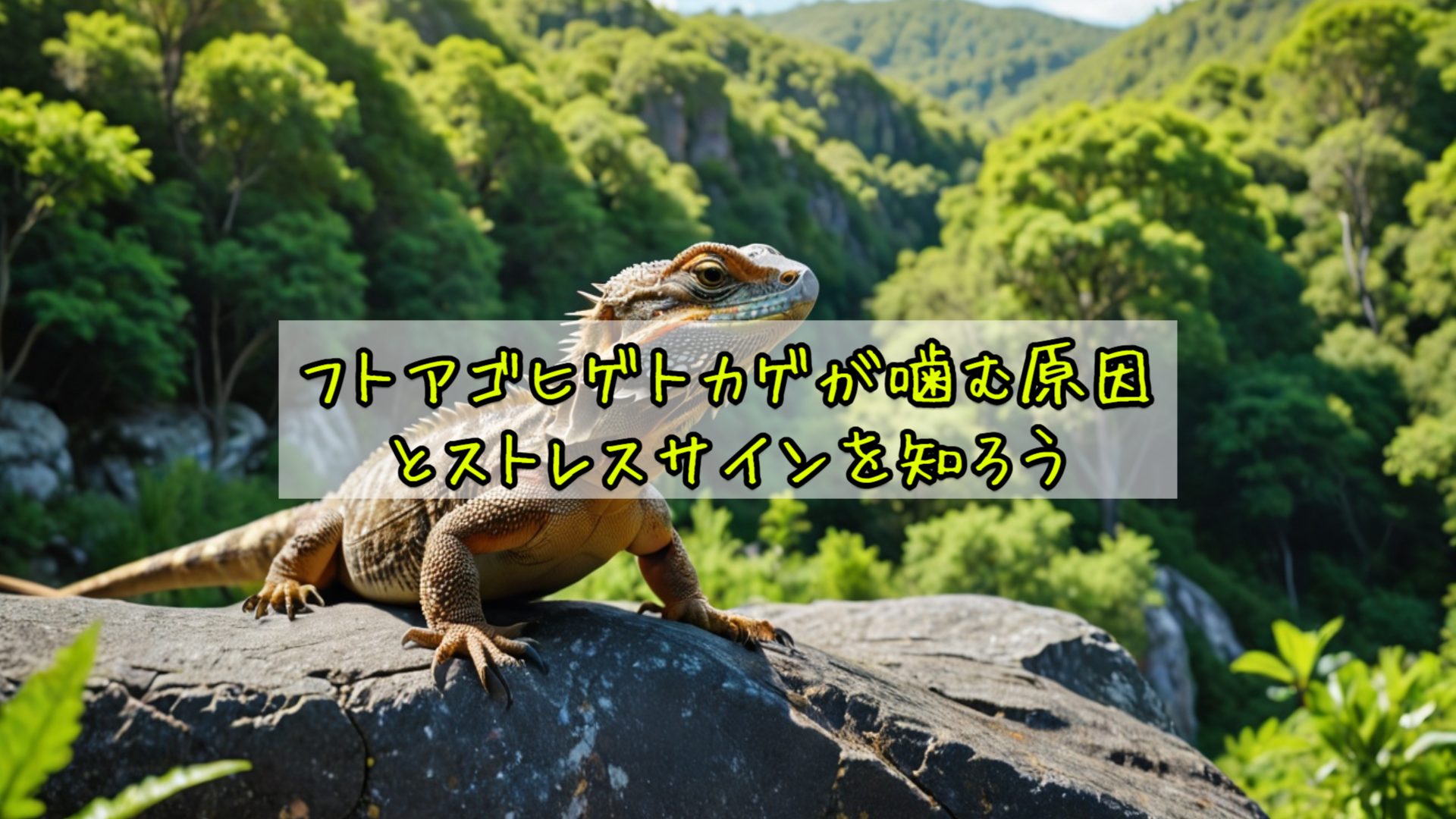 フトアゴヒゲトカゲが噛む原因とストレスサインを知ろう