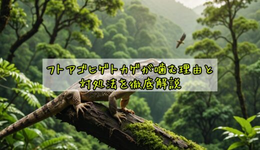フトアゴヒゲトカゲが噛む理由と対処法を徹底解説