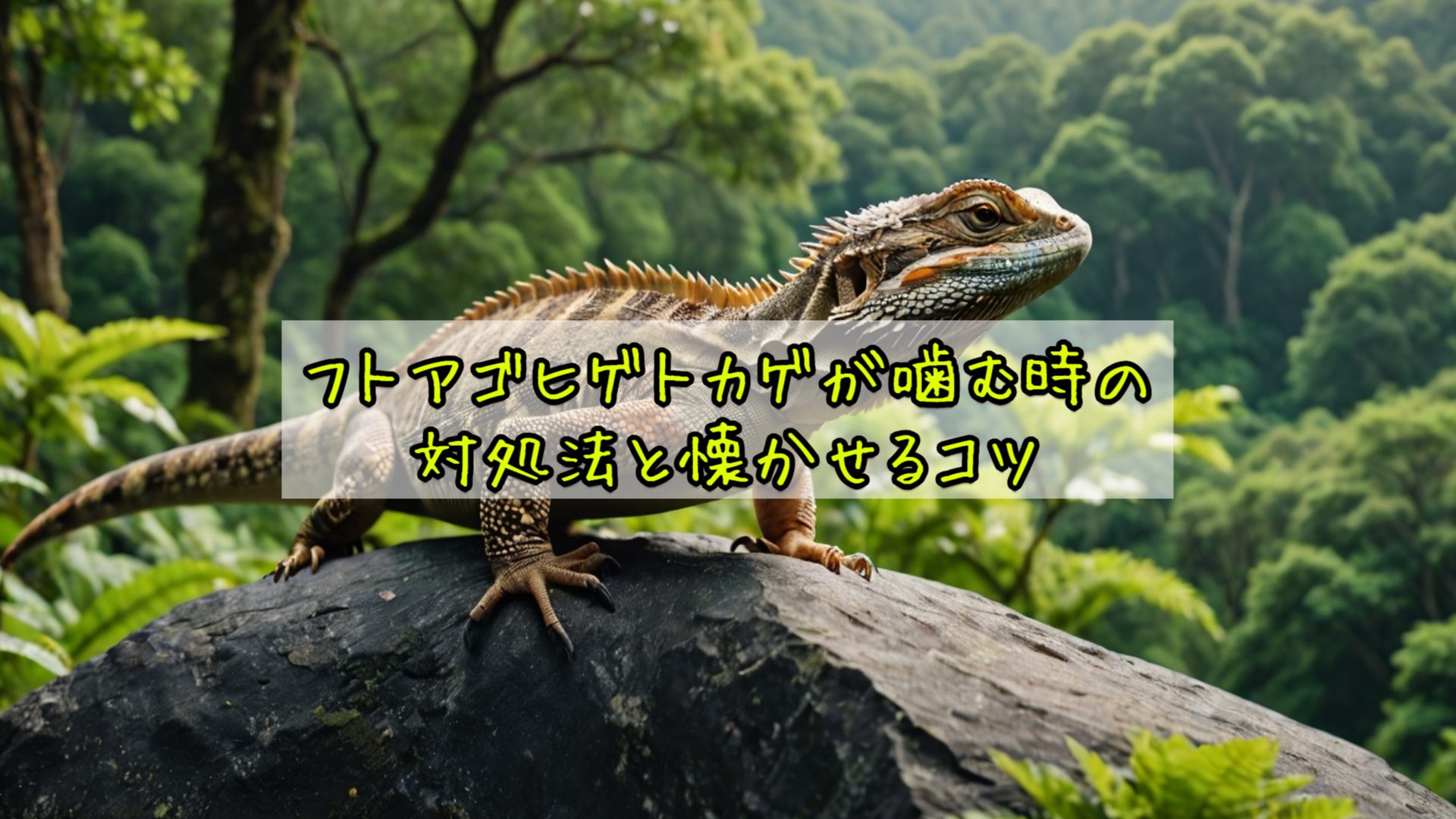 フトアゴヒゲトカゲが噛む時の対処法と懐かせるコツ