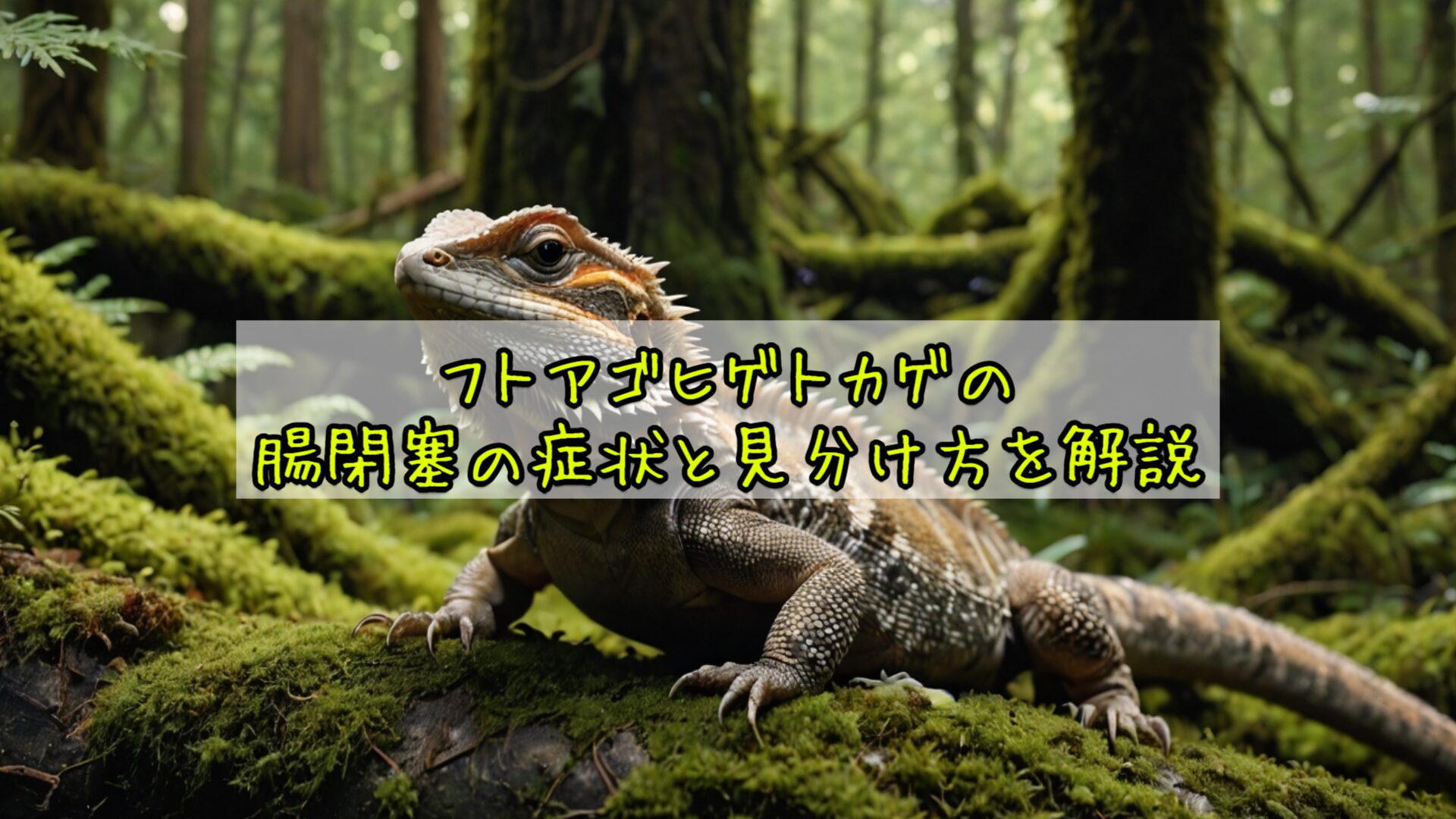 フトアゴヒゲトカゲの腸閉塞の症状と見分け方を解説
