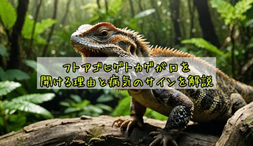 フトアゴヒゲトカゲが口を開ける理由と病気のサインを解説