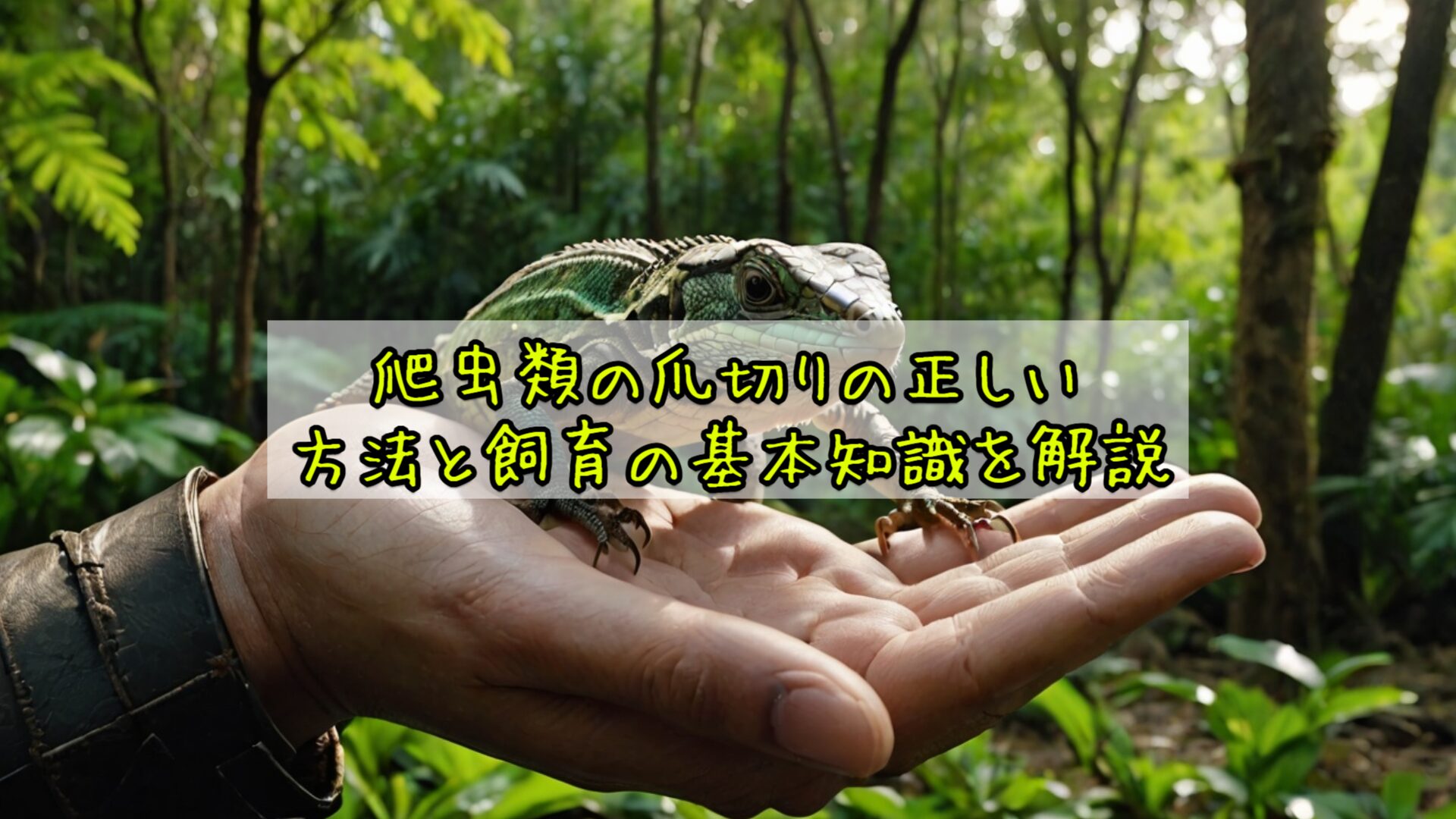 爬虫類の爪切りの正しい方法と飼育の基本知識を解説