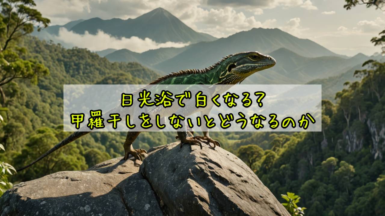 日光浴で白くなる？甲羅干しをしないとどうなるのか
