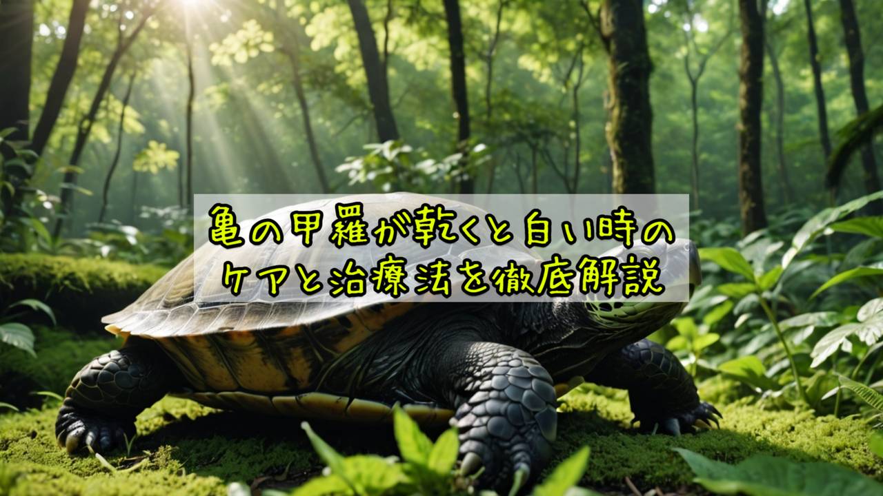 亀の甲羅が乾くと白い時のケアと治療法を徹底解説