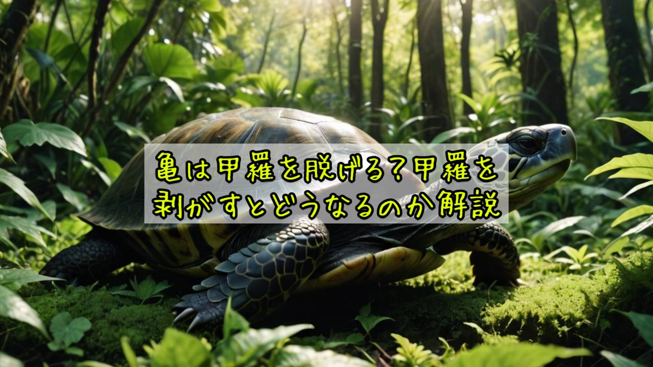 亀は甲羅を脱げる？甲羅を剥がすとどうなるのか解説