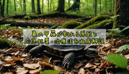 亀の甲羅が割れる原因と応急処置・治療法を徹底解説