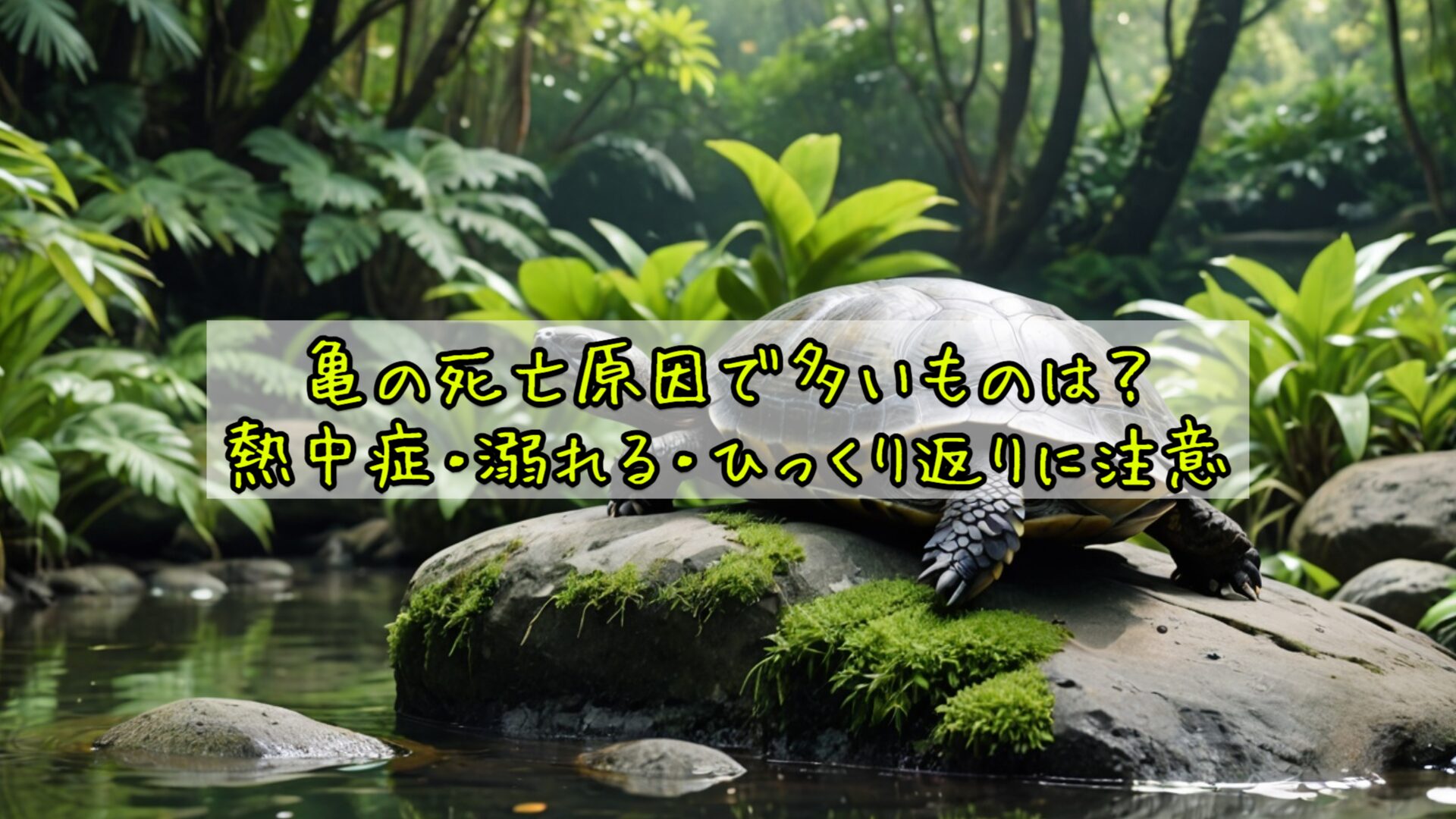 亀の死亡原因と熱中症・溺れる・ひっくり返りの注意点