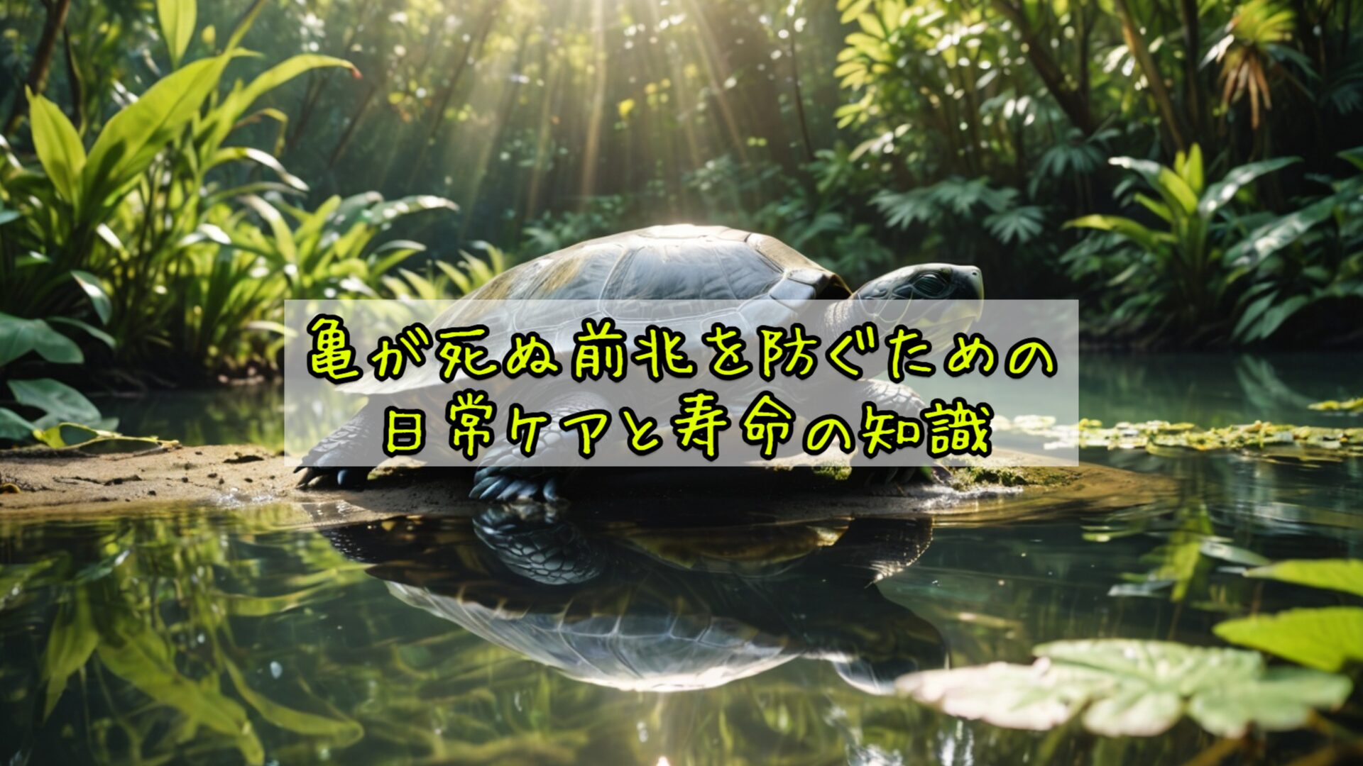 亀が死ぬ前兆を防ぐ日常ケアと寿命の知識