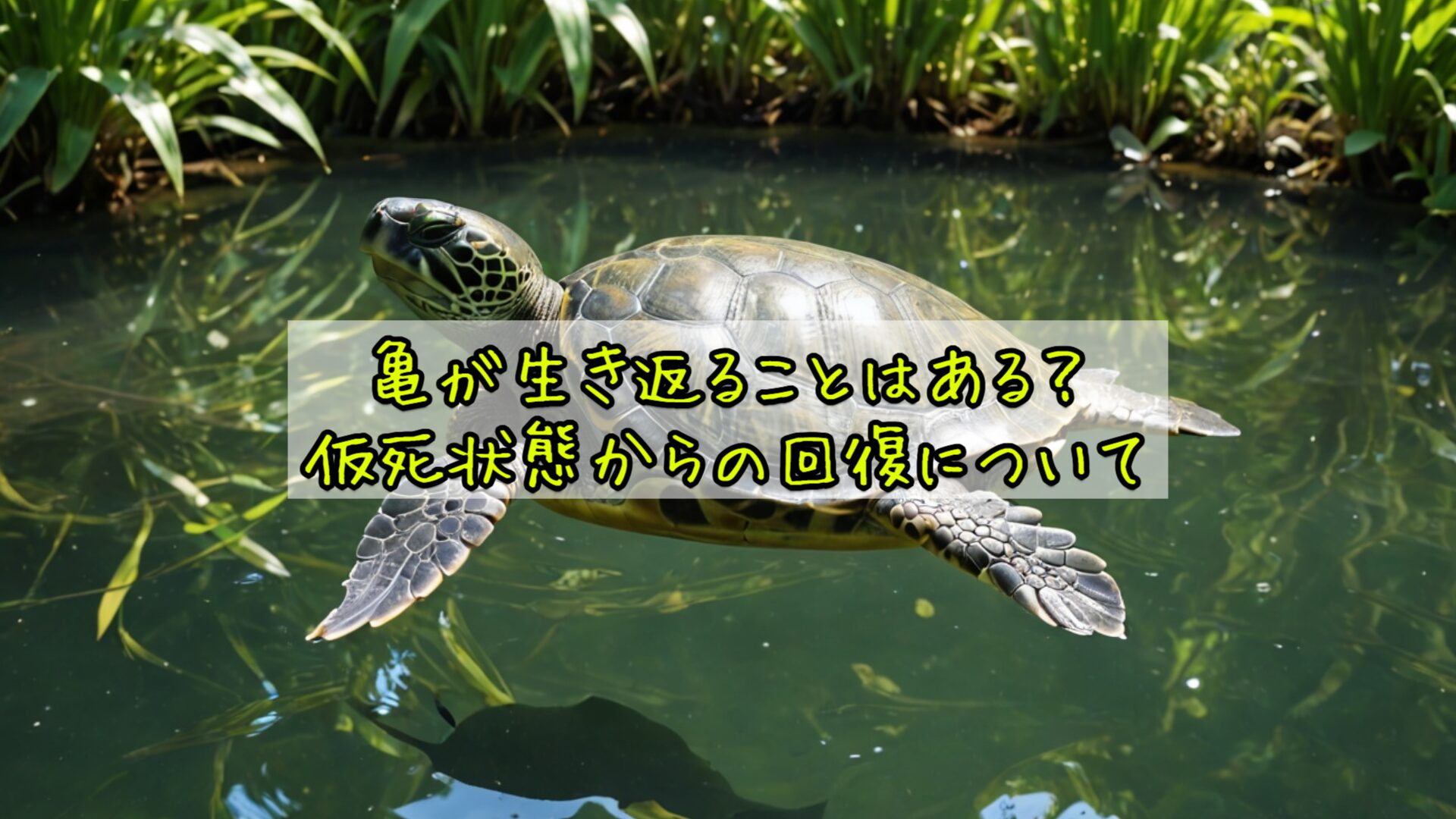 亀が仮死状態から回復することはある？