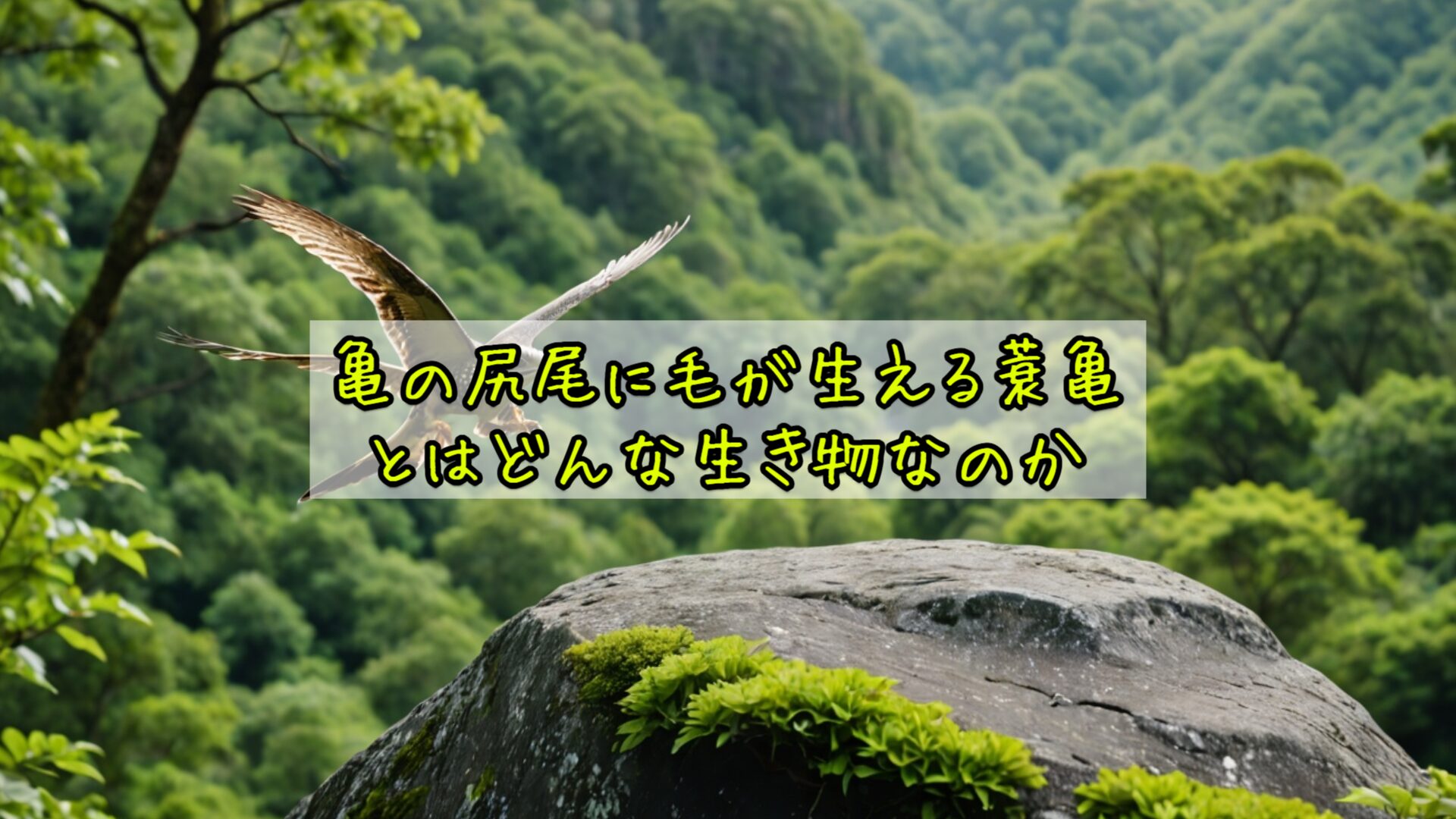 亀の尻尾に毛が生える蓑亀とはどんな生き物か