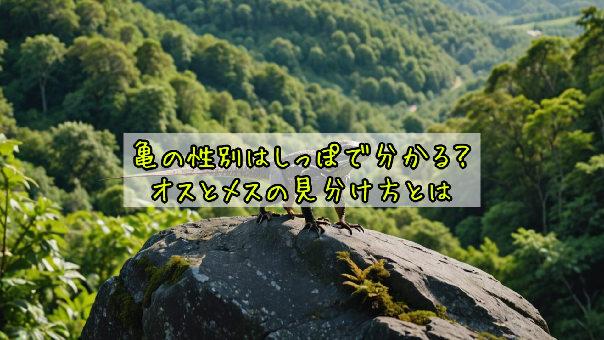 亀の性別はしっぽで分かる？オスとメスの見分け方