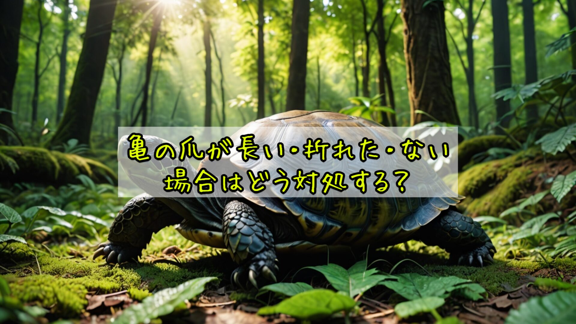 亀の爪が長い・折れた・ない場合の対処法
