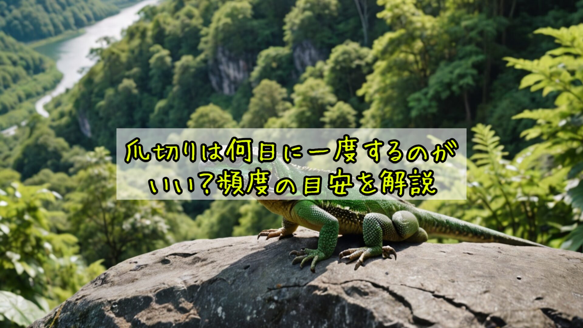亀の爪切りの頻度の目安