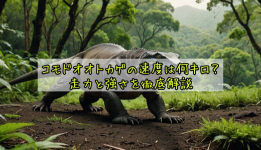 コモドオオトカゲの速度は何キロ？走力と強さを徹底解説
