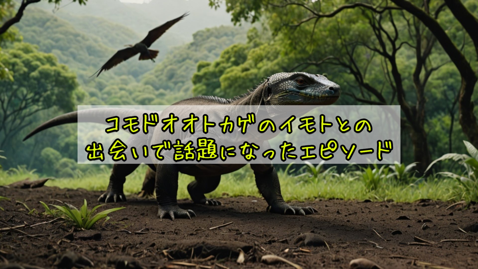 コモドオオトカゲのイモトとの出会いで話題になったエピソード